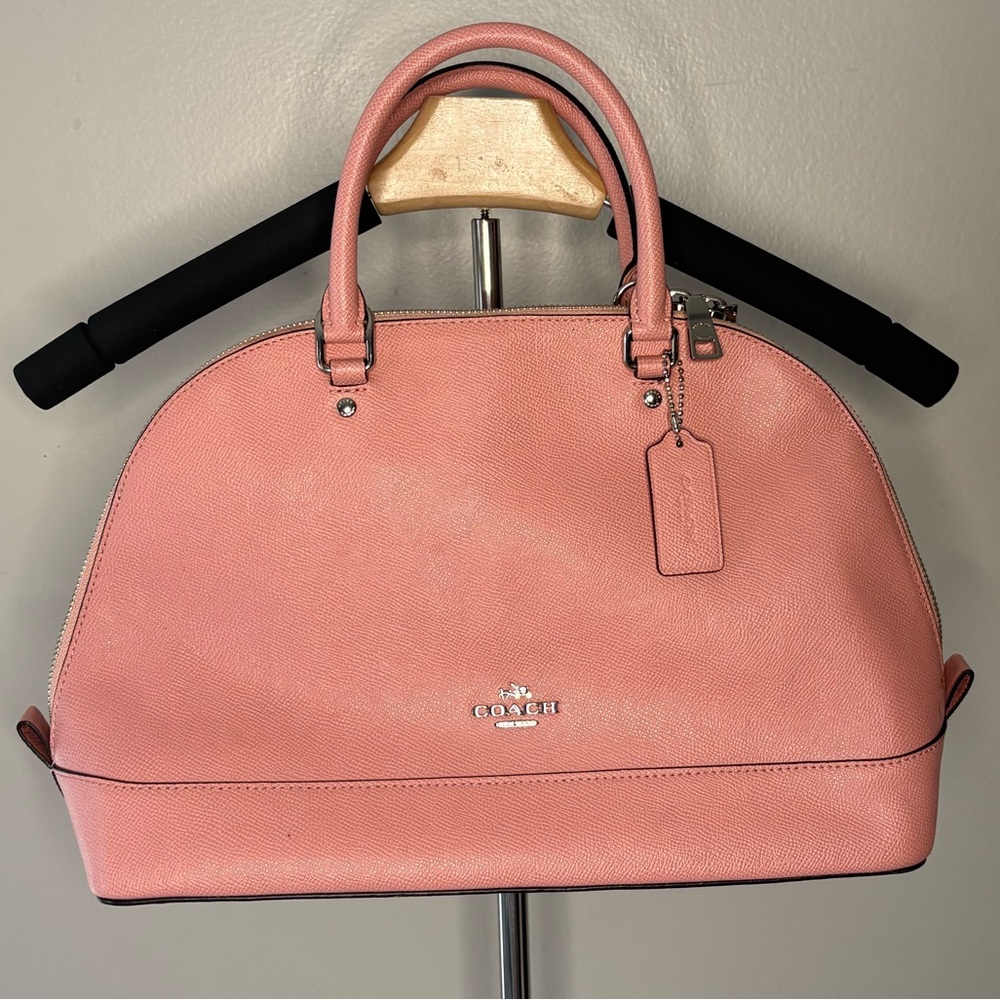 Coach Pink Dome Satchel with Top Handles